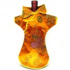 Kaisan Wine Bottle Cover Chinese Woman Attire Orange Peony