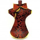Kaisan Wine Bottle Cover Chinese Woman Attire Red Queen