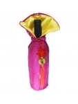 Imperial Hot-Pink Wine Bag