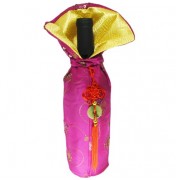 Imperial Hot-Pink Wine Bag